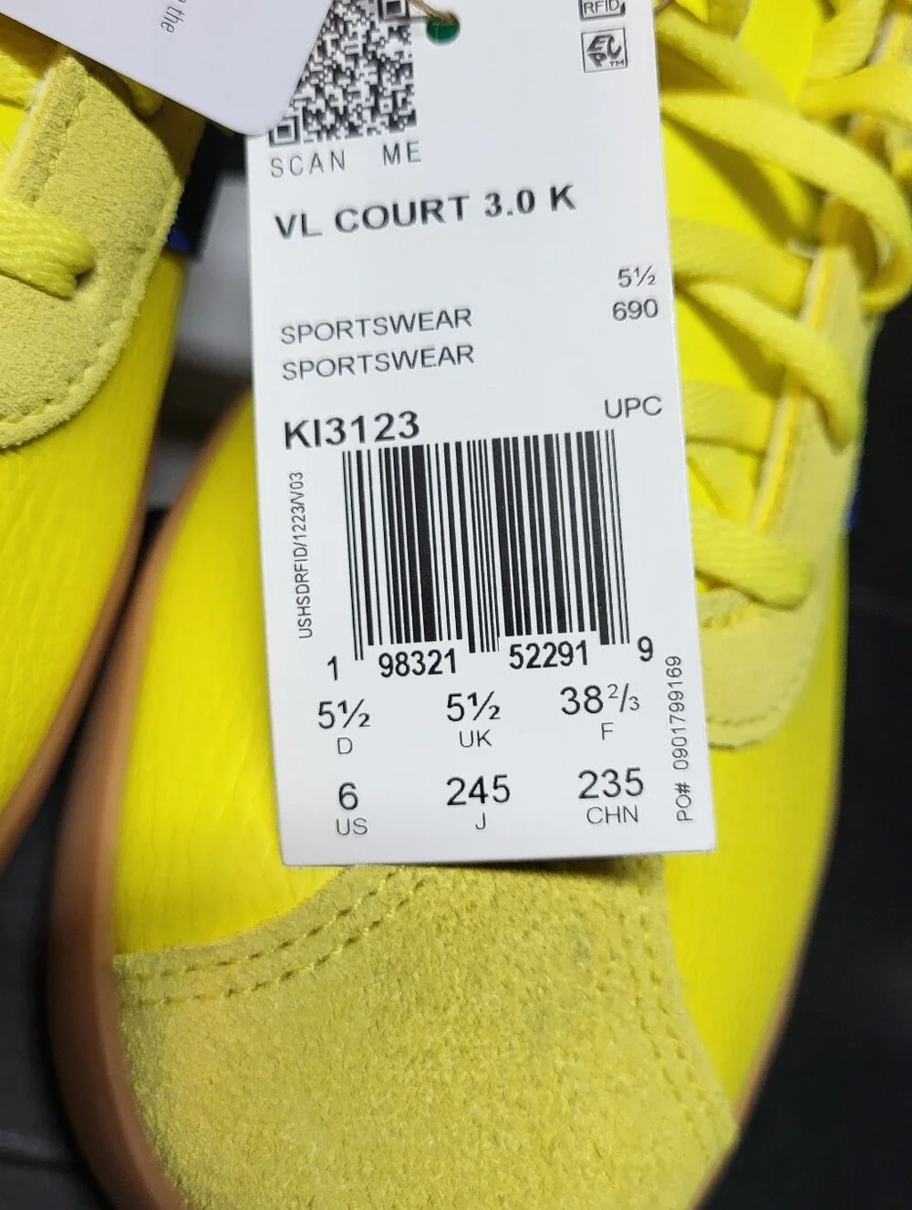 adidas vibrant yellow